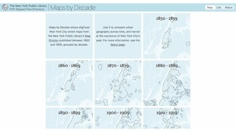 Maps by Decade